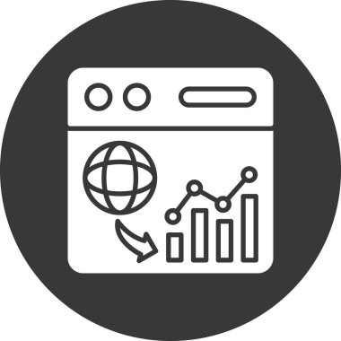 seo modern simgesinin vektör illüstrasyonu