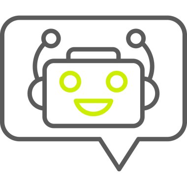 robot. Web simgesi basit tasarım