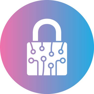 güvenlik kilidi ikon vektör illüstrasyonu