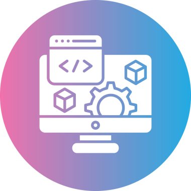 Web tasarım simgesi, vektör illüstrasyonu