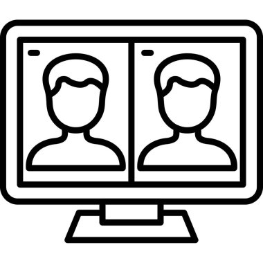 online web icon, vector illustration