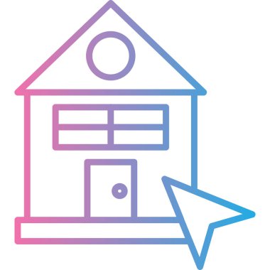 ev simgesi vektör illüstrasyonu