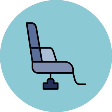 Koltuk. Web simgesi basit illüstrasyon