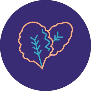 Çiçek simgesinin vektör illüstrasyonu