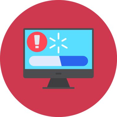 Bilgisayar. Web simgesi basit illüstrasyon