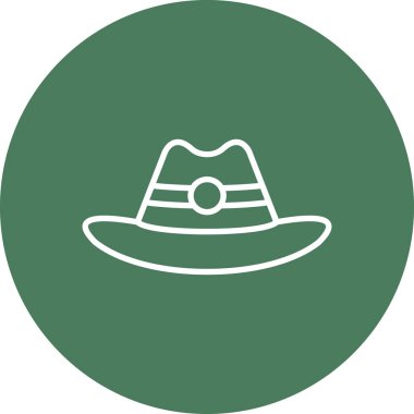 Şapka simgesinin vektör illüstrasyonu