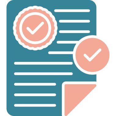 Kontrol listesi simgesi vektör illüstrasyonu