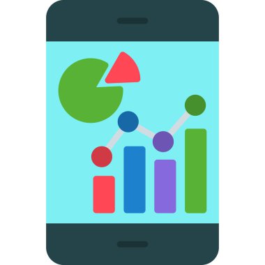 düz biçimli analitik veri analiz simgesi