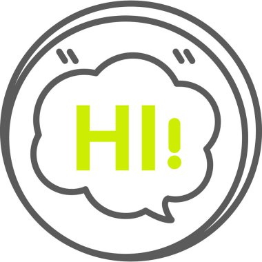 baloncuk sohbet ileti simgesi - özet biçimi