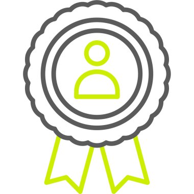 Rozet. Web simgesi basit tasarım