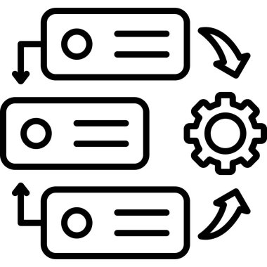 iş yönetimi vektör simgesi