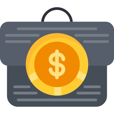 işletme finansmanı düz stil simgesi