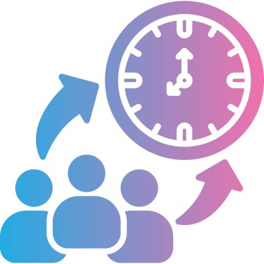 Zaman saati simge vektör çizim