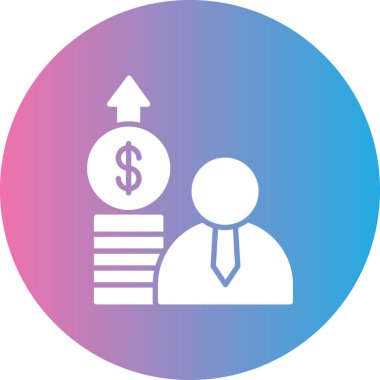 Dolar. Web simgesi basit illüstrasyon