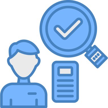 Kontrol listesi vektör çizgisi simgesi