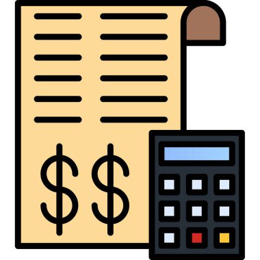 Hesap makinesi. Web simgesi basit illüstrasyon