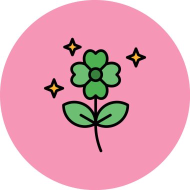 Yaprak. Web simgesi basit illüstrasyon