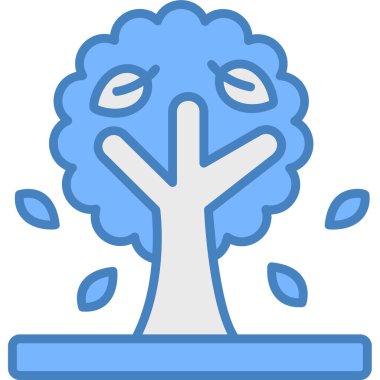 Ağaç ağacı. Web simgesi basit illüstrasyon