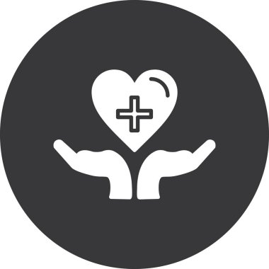 Bir kalp simgesinin vektör illüstrasyonu