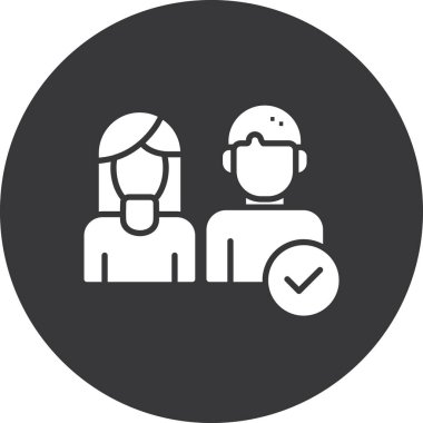 İnsan simgesinin vektör illüstrasyonu