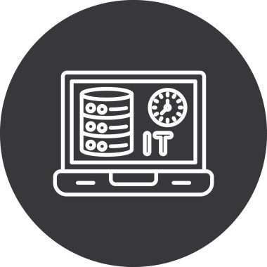 Sunucu. Web simgesi basit illüstrasyon