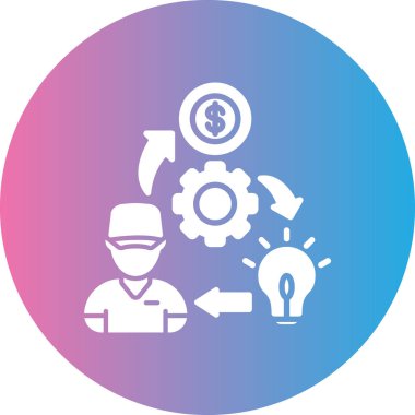 Seo simgesinin vektör illüstrasyonu