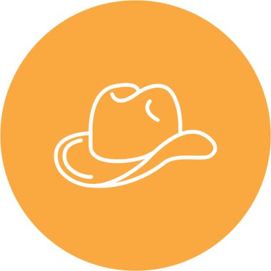 Kovboy şapkası vektör simgesi