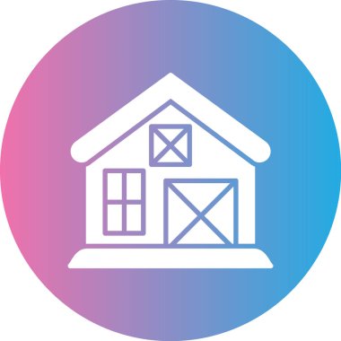 ahır vektör simgesi modern simge tasarımı