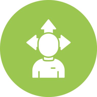 Bir kadın simgesinin vektör illüstrasyonu