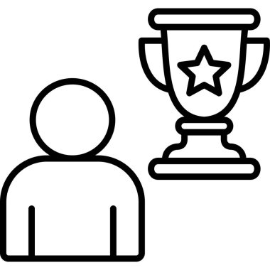 Ödül. Web simgesi basit illüstrasyon