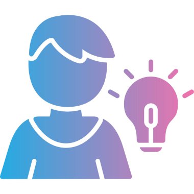 İnsan simgesinin vektör illüstrasyonu