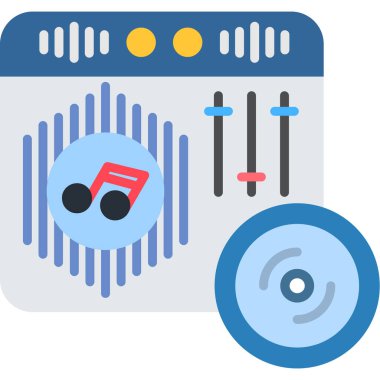 Müzik çalar. Basit tasarım