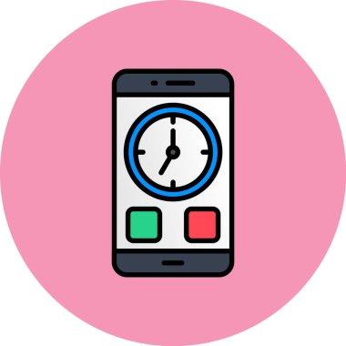 Mobil simgenin vektör illüstrasyonu