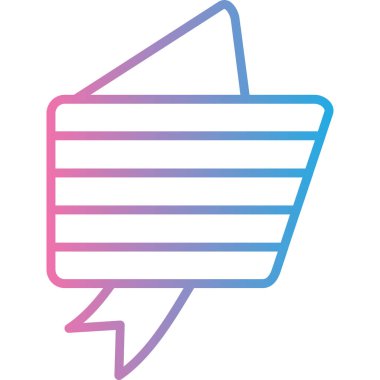 konuşma kabarcığı vektör çizimi