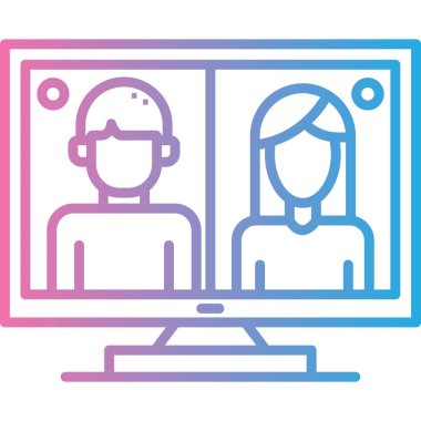 bilgisayar simgesi vektör illüstrasyonu