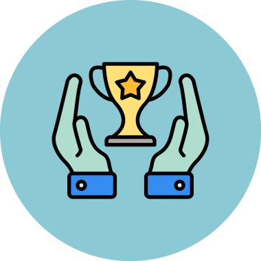 kupa simgesi vektör illüstrasyonu