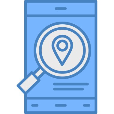 konum haritası konumu simgesi - taslak biçimi