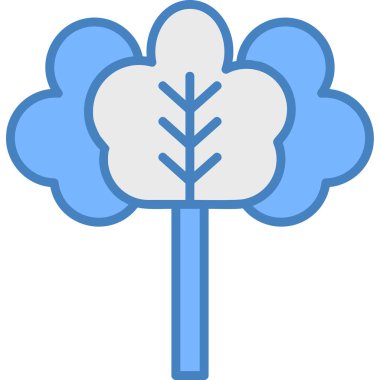 Ağaç. Web simgesi basit illüstrasyon