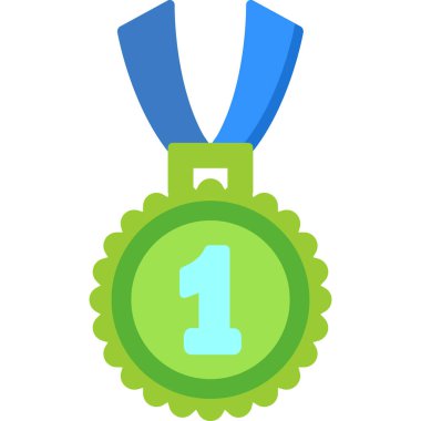 Madalya. Web simgesi basit illüstrasyon