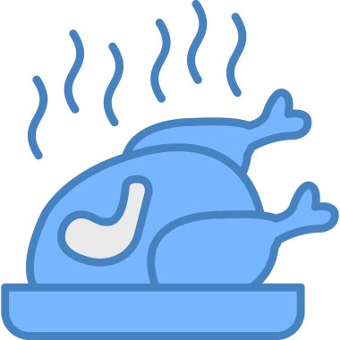 et yemeği sıcak simgesi