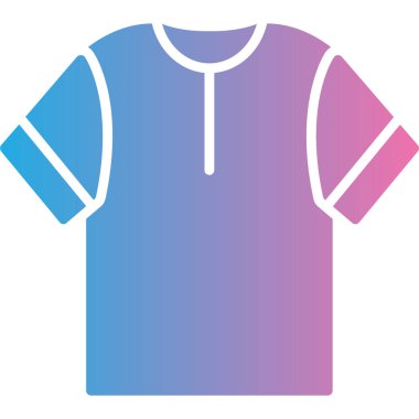 Gömlek simgesinin vektör illüstrasyonu