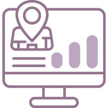 Seo simgesinin vektör illüstrasyonu