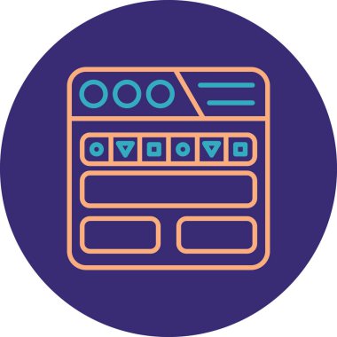 seo modern simgesinin vektör illüstrasyonu