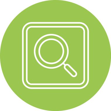 Benzersiz büyüteç vektör simgesi