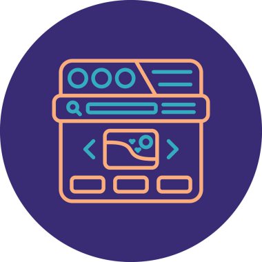 Vektör illüstrasyonu, simge ögesi arkaplanı