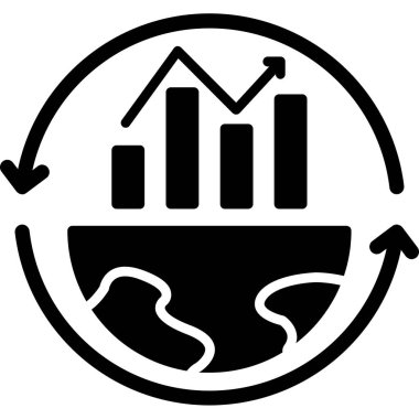grafik simgesinin vektör illüstrasyonu