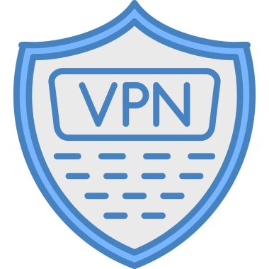 İnternet koruma simgesi, basit vektör illüstrasyonu