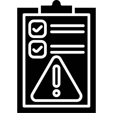 Kontrol listesi simgesi vektör illüstrasyonu