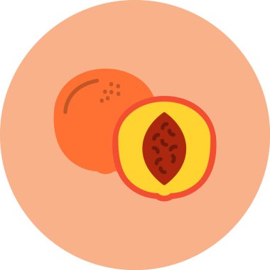 Meyve. Web simgesi basit illüstrasyon