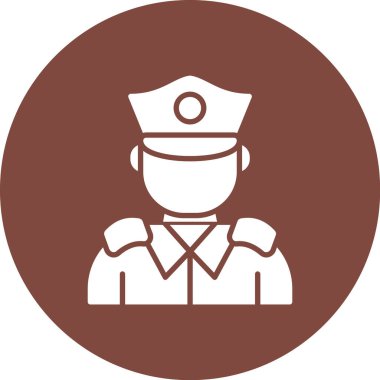 polis simgesi vektör illüstrasyonu